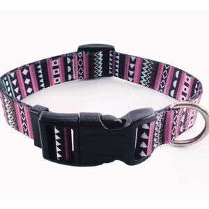 Boho Dog Collar • Purple • Adjustable • Choose Size S-M-L